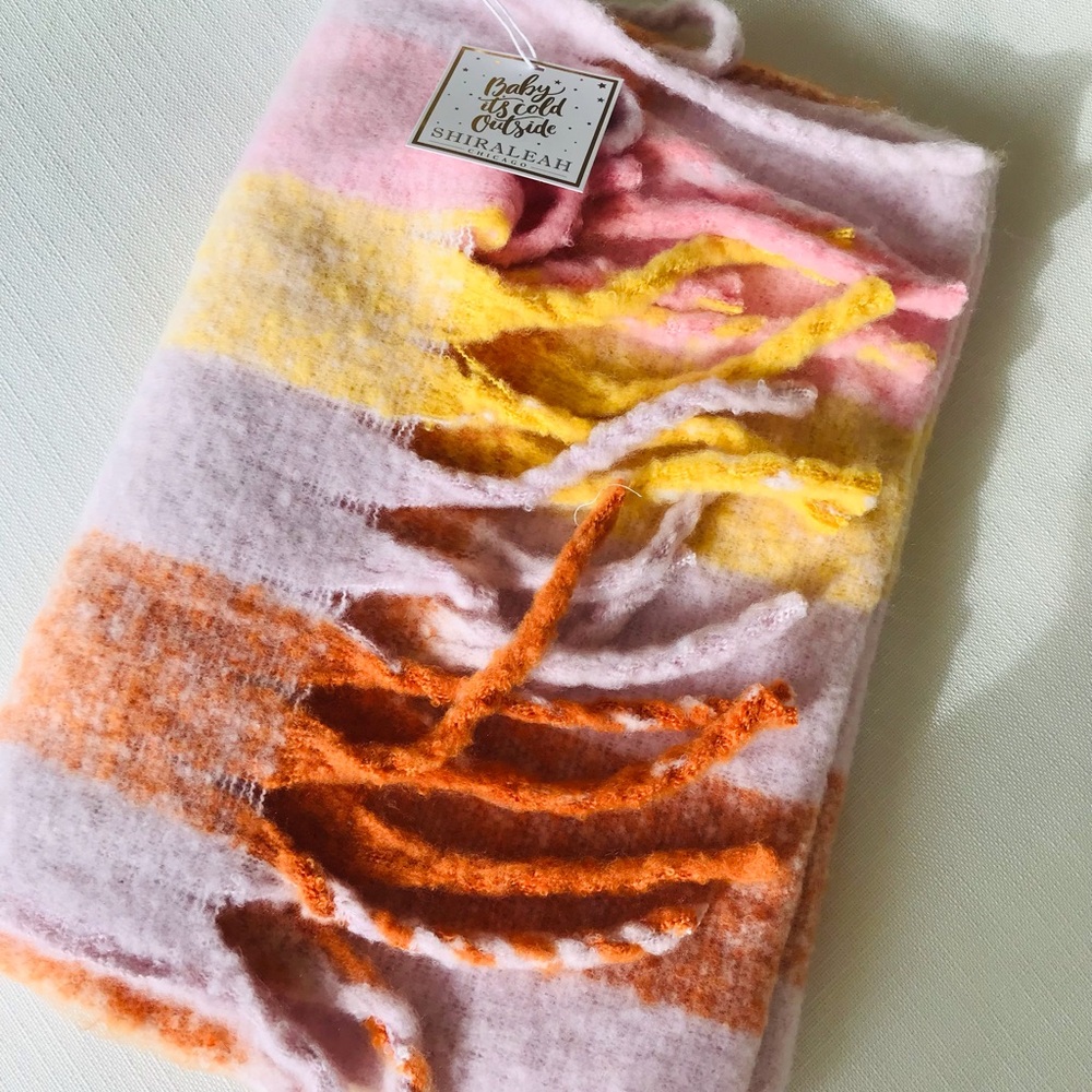 Shiraleah Pink, Yellow, and Orange Scarf